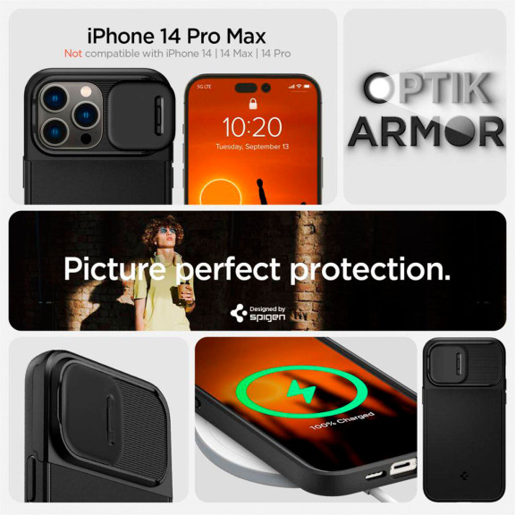 Spigen Optik Armor (MagFit) für iPhone 14 Pro Max – mit Schiebeplatte für die Kamerainsel – Weiteres Produktbild 6 Spigen Optik Armor (MagFit) für iPhone 14 Pro Max – mit Schiebeplatte für die Kamerainsel – Weiteres Produktbild 6