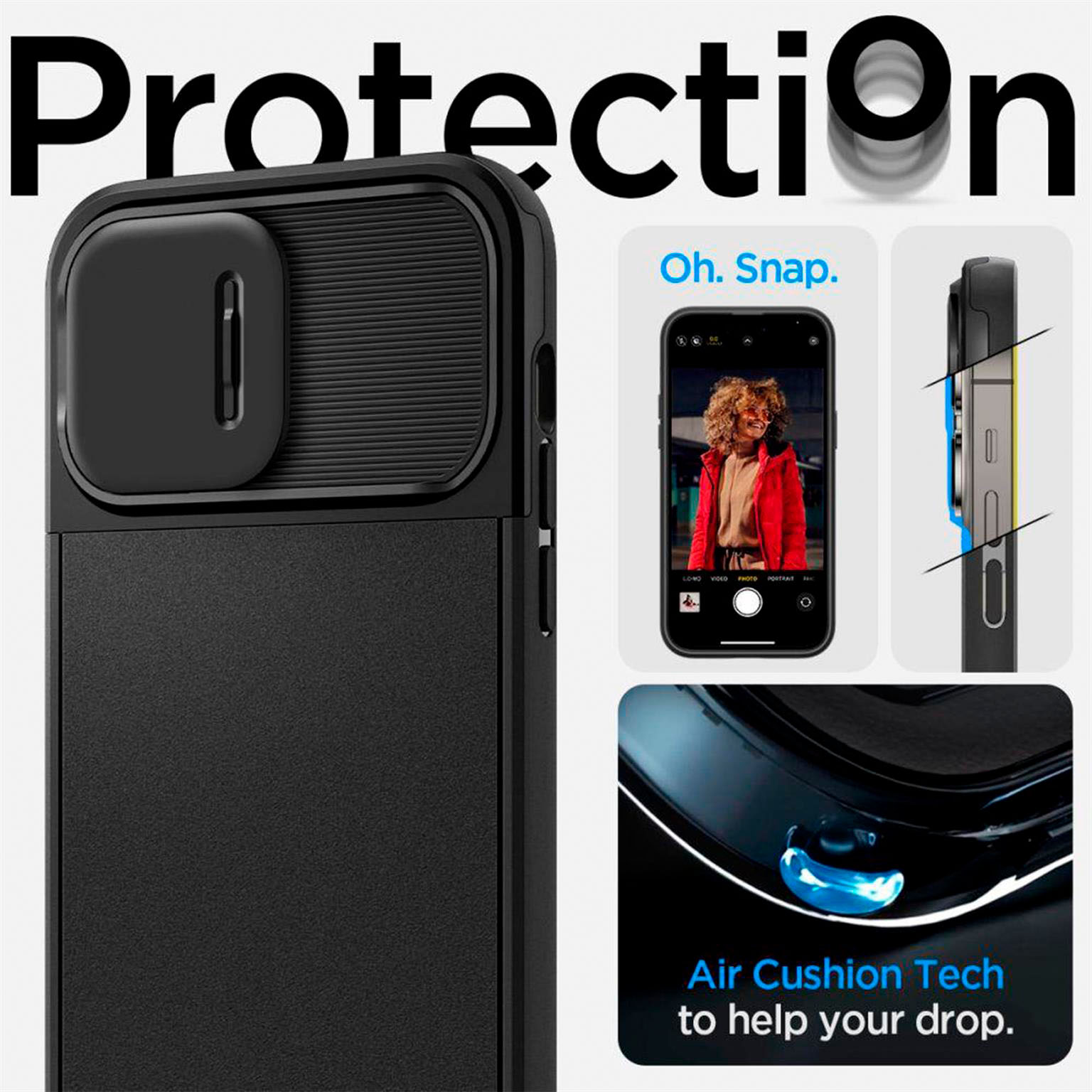 Spigen Optik Armor (MagFit) für iPhone 14 Pro Max – mit Schiebeplatte für die Kamerainsel – Weiteres Produktbild 6