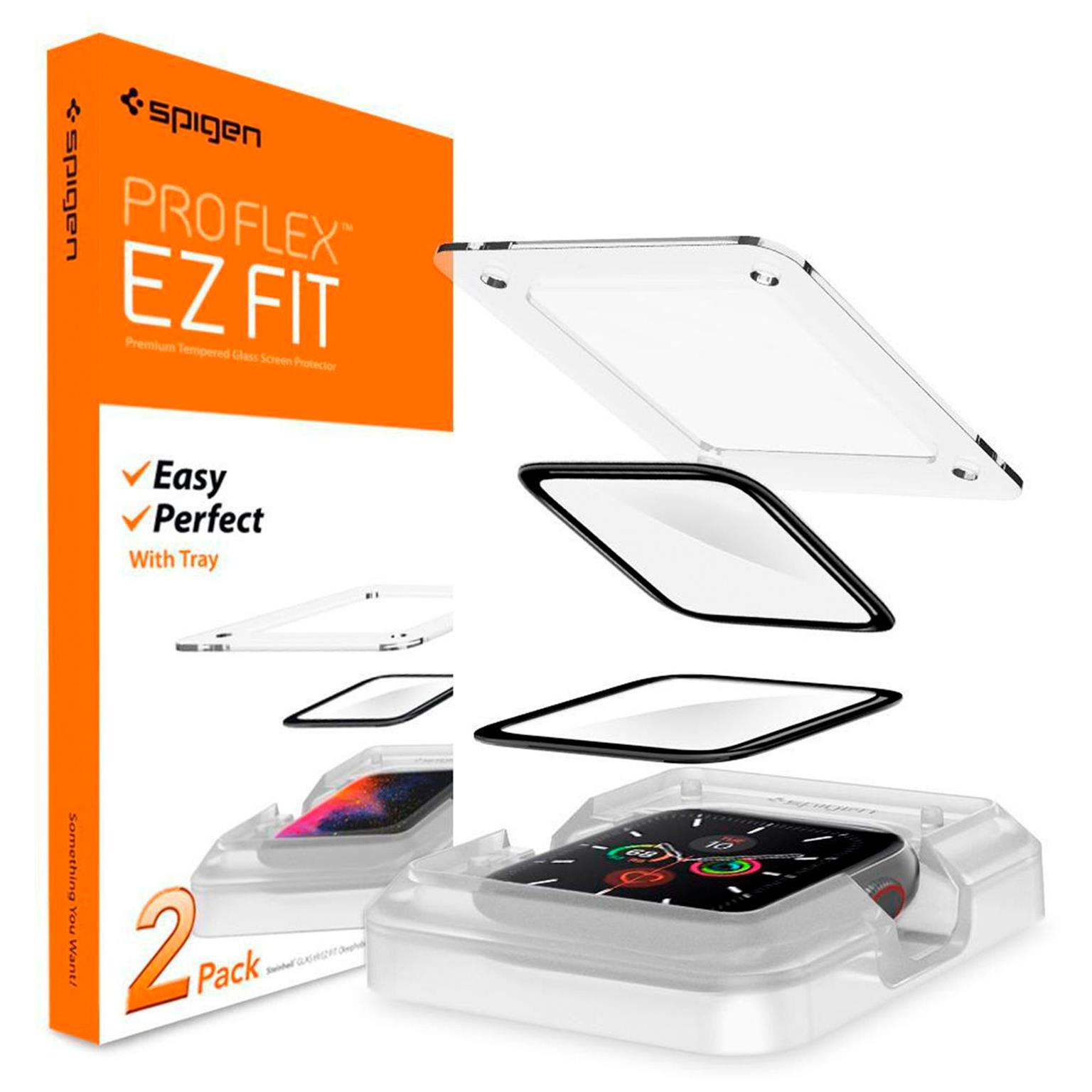 Pro Flex EZ FIT – Displayschutz für Apple Watch 4/5/6/SE (40mm) – Kratzfester und stoßfester Displayschutz – undefined