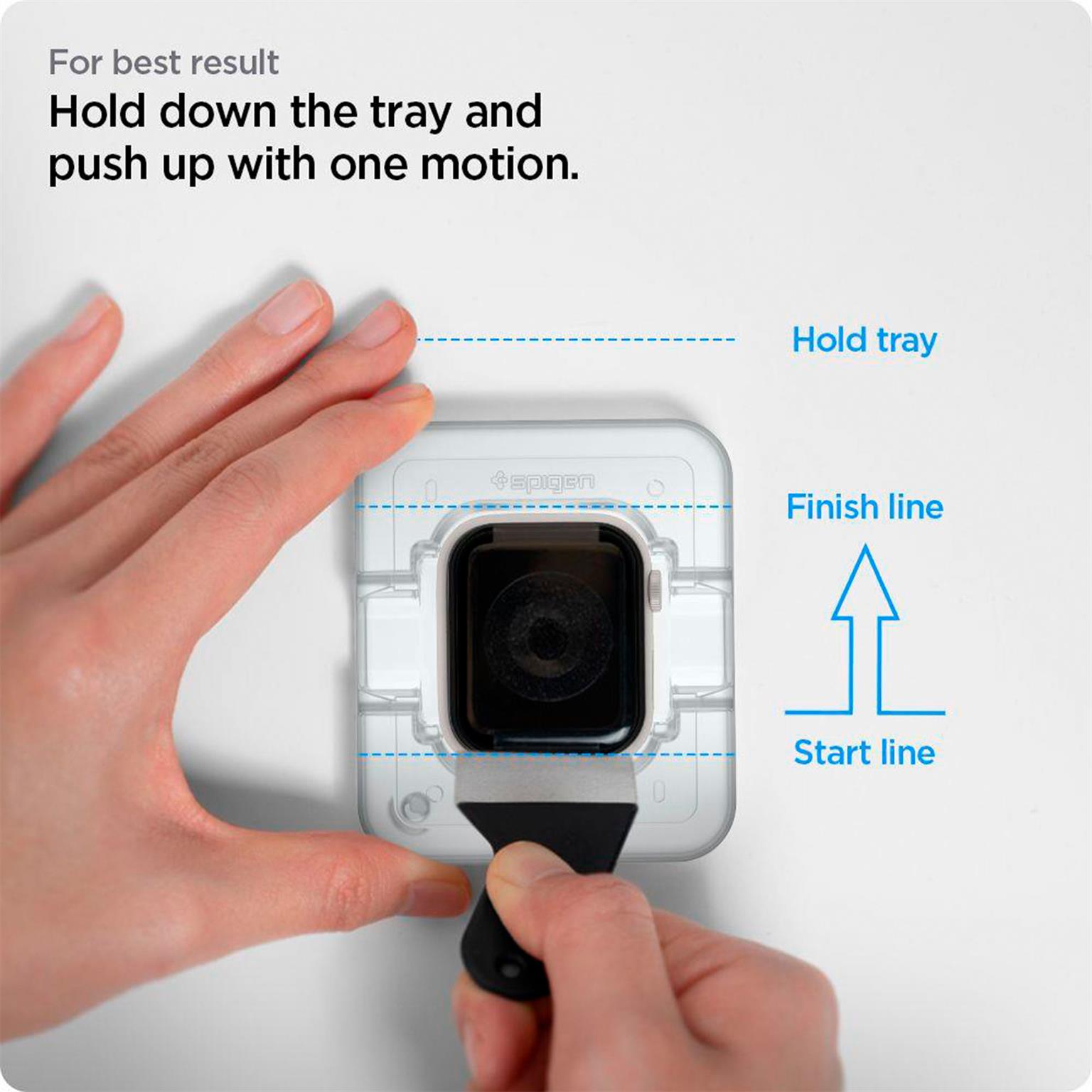 Pro Flex EZ FIT – Displayschutz für Apple Watch 7/8 (41mm) – Kratzfester und stoßfester Displayschutz – Weiteres Produktbild 8