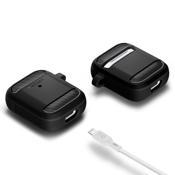 Spigen Rugged Armor Case für AirPods (1. und 2. Generation) – Schutzhülle für Wireless Kopfhörercase – Weiteres Produktbild 7