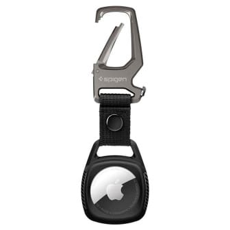 Spigen Rugged Armor AirTag Hülle – AirTag Case, AirTag Anhänger, AirTag Halter, Karabinerhaken, stoßfest – Mattschwarz Spigen Rugged Armor AirTag Hülle – AirTag Case, AirTag Anhänger, AirTag Halter, Karabinerhaken, stoßfest – Mattschwarz