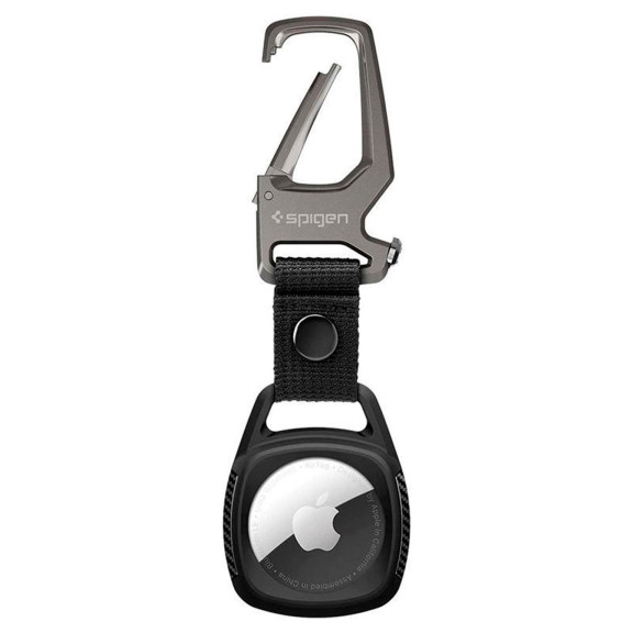 Spigen Rugged Armor AirTag Hülle – AirTag Case, AirTag Anhänger, AirTag Halter, Karabinerhaken, stoßfest – Weiteres Produktbild 1