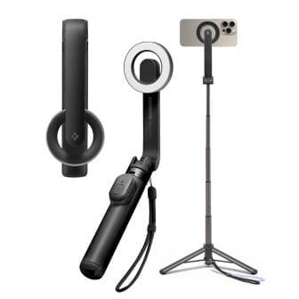 Spigen S571W MagSafe Bluetooth-Selfie-Stick – MagSafe Selfie-Stange mit Stativfunktion Bluetooth für iOS Android – Schwarz Spigen S571W MagSafe Bluetooth-Selfie-Stick – MagSafe Selfie-Stange mit Stativfunktion Bluetooth für iOS Android – Schwarz