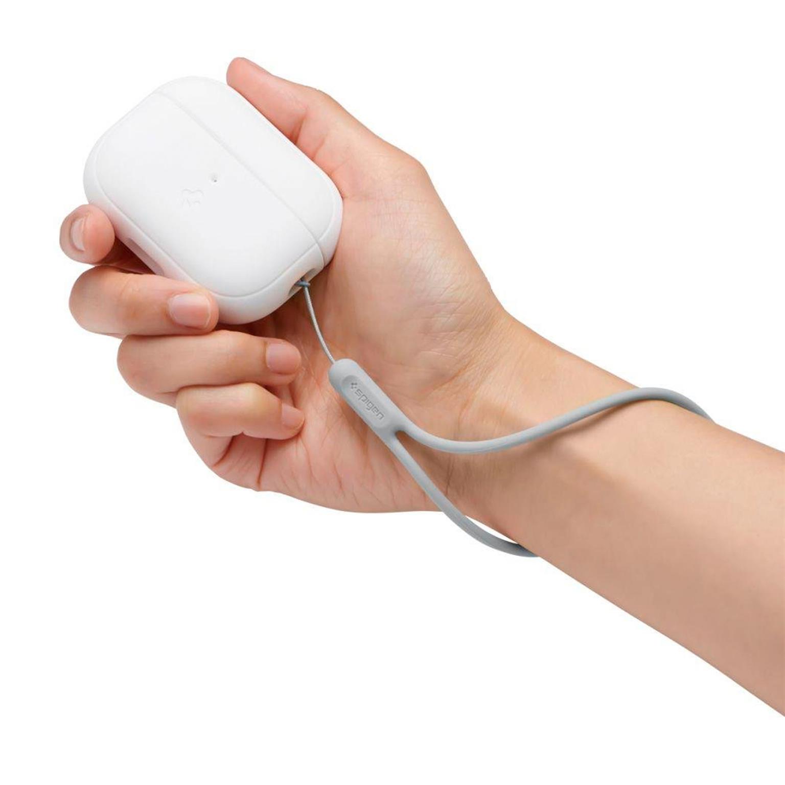 Spigen Silicone Fit Case + Strap für AirPods Pro (1 / 2) – Silikonhülle für Kopfhörercase – Weiteres Produktbild 1