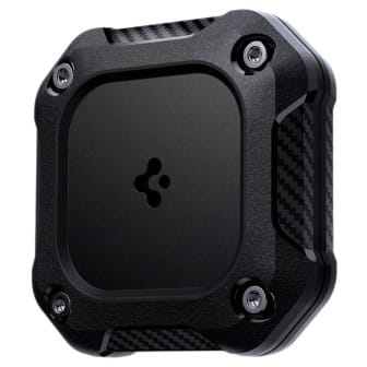 Spigen Tough Armor Case für AirTag – wasserdichte AirTag Hülle robust stoßfestes Case für Outdoor-Einsatz – Schwarz