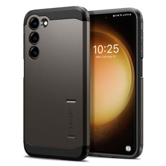 Spigen Tough Armor Case für Samsung Galaxy S23 – Schutz mit militärischem Fallteststandard – Gunmetal