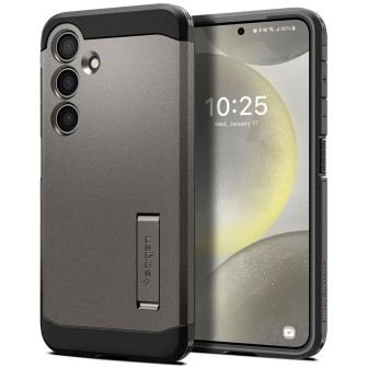 Spigen Spigen Tough Armor Case für Samsung Galaxy S24 – Schutz mit militärischem Fallteststandard – Gunmetal