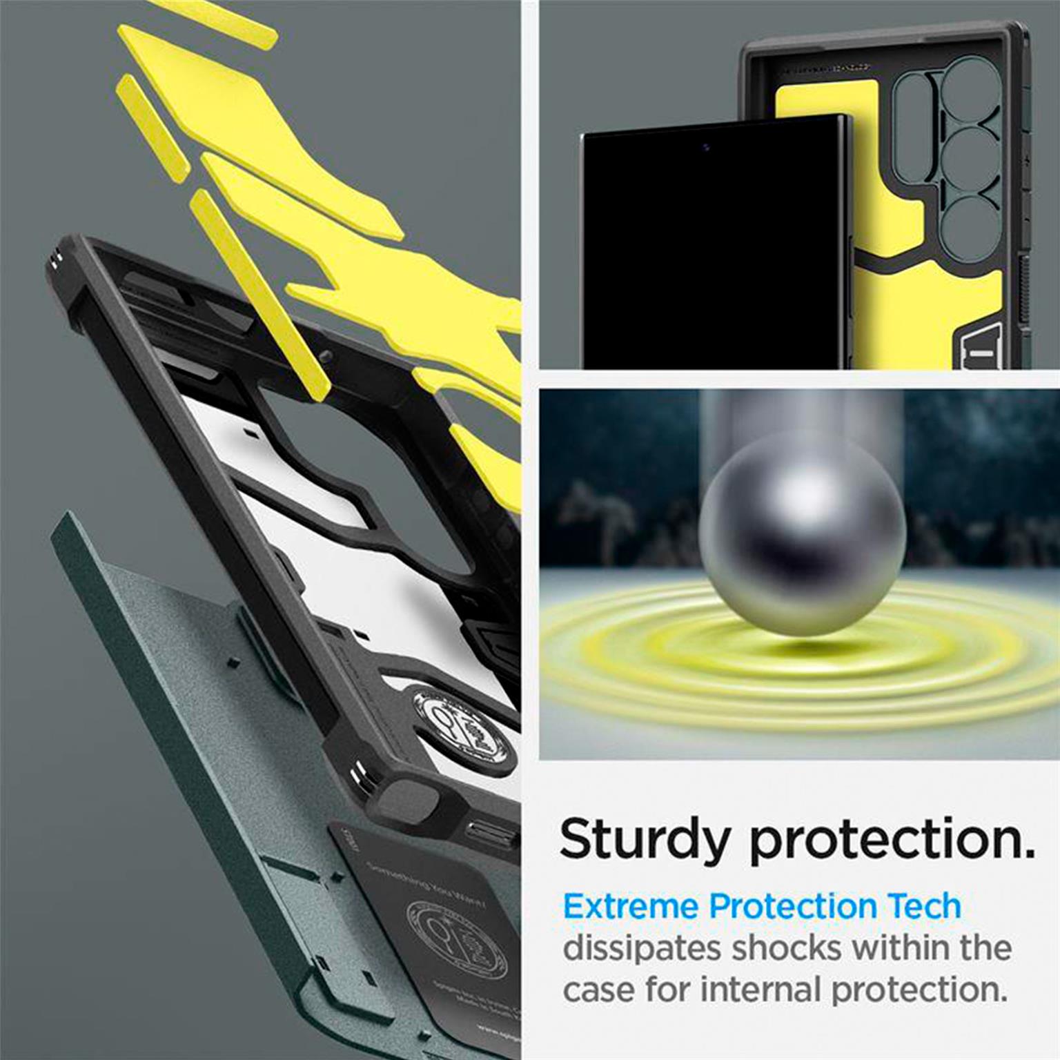 Spigen Tough Armor Case für Samsung Galaxy S24 Ultra – Schutz mit militärischem Fallteststandard – Weiteres Produktbild 6