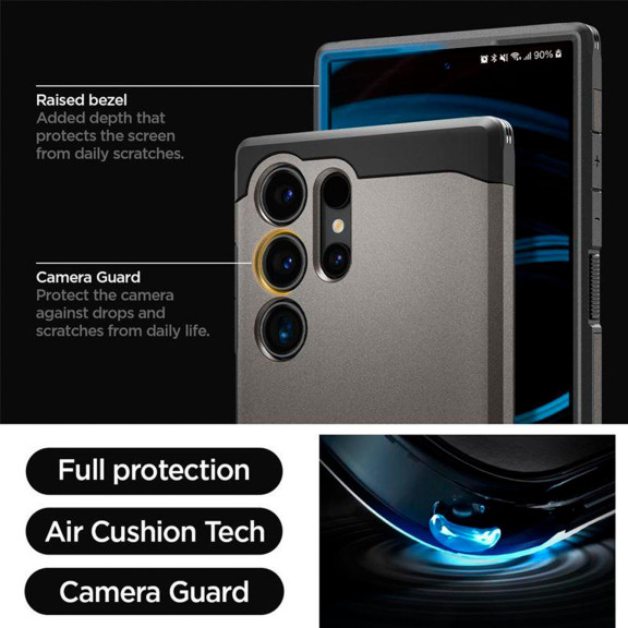 Spigen Tough Armor Case für Samsung Galaxy S24 Ultra – Schutz mit militärischem Fallteststandard – Weiteres Produktbild 8 Spigen Tough Armor Case für Samsung Galaxy S24 Ultra – Schutz mit militärischem Fallteststandard – Weiteres Produktbild 8