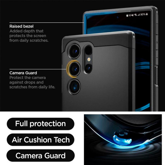 Spigen Tough Armor Case für Samsung Galaxy S24 Ultra – Schutz mit militärischem Fallteststandard – Weiteres Produktbild 8 Spigen Tough Armor Case für Samsung Galaxy S24 Ultra – Schutz mit militärischem Fallteststandard – Weiteres Produktbild 8