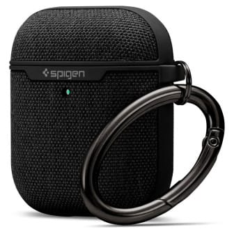 Spigen Urban Fit Case – Polycarbonathülle True-Wireless Kopfhörer, kabelloses Laden, Schlüsselanhänger – Schwarz Spigen Urban Fit Case – Polycarbonathülle True-Wireless Kopfhörer, kabelloses Laden, Schlüsselanhänger – Schwarz