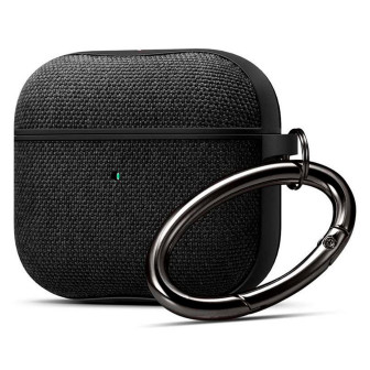 Spigen Urban Fit Case – Polycarbonathülle True-Wireless Kopfhörer, kabelloses Laden, Schlüsselanhänger – Schwarz