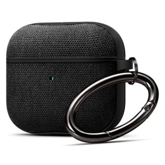 Spigen Urban Fit Case – Polycarbonathülle True-Wireless Kopfhörer, kabelloses Laden, Schlüsselanhänger – Schwarz Spigen Urban Fit Case – Polycarbonathülle True-Wireless Kopfhörer, kabelloses Laden, Schlüsselanhänger – Schwarz