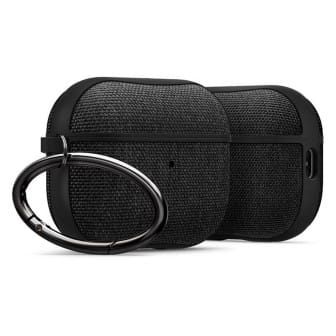 Spigen Urban Fit Case – Polycarbonathülle True-Wireless Kopfhörer, kabelloses Laden, Schlüsselanhänger – Schwarz Spigen Urban Fit Case – Polycarbonathülle True-Wireless Kopfhörer, kabelloses Laden, Schlüsselanhänger – Schwarz