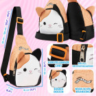 Squishmallows Cam Umhängetasche – Sling Bag Mädchen Schultertasche mit Cam Katze Design – Produktbild 5