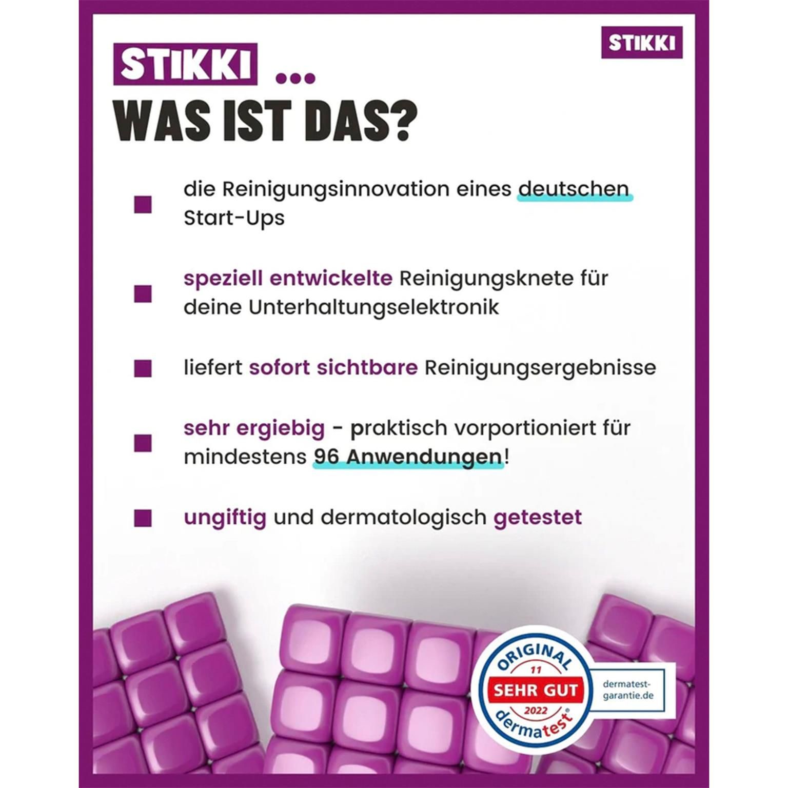 Stikki Reinigungsknete-Set – Reinigungsknete-Set für elektronische Geräte, Staubentfernung für Geräte – Weiteres Produktbild 2 Stikki Reinigungsknete-Set – Reinigungsknete-Set für elektronische Geräte, Staubentfernung für Geräte – Weiteres Produktbild 2