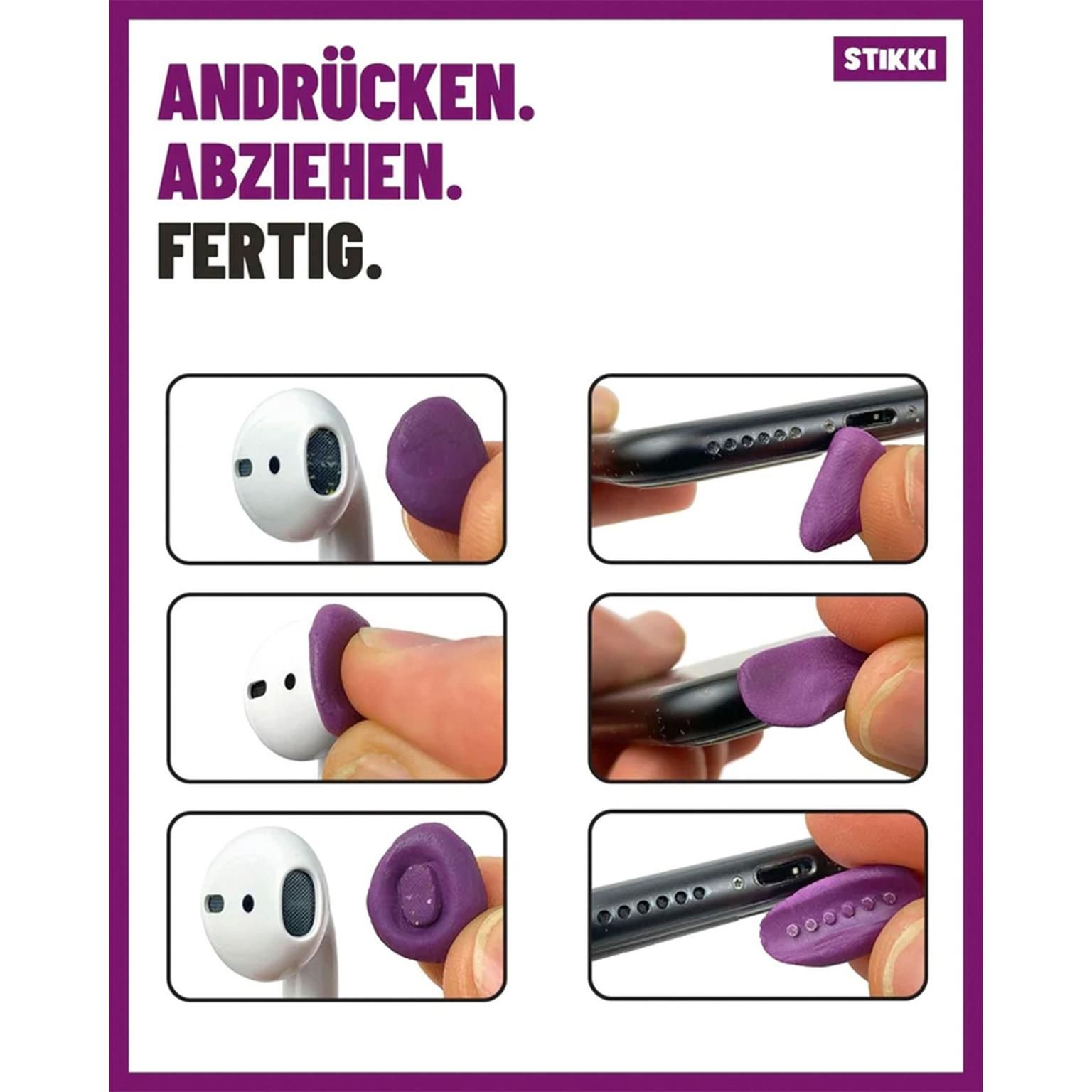 Stikki Reinigungsknete-Set – Reinigungsknete-Set für elektronische Geräte, Staubentfernung für Geräte – Weiteres Produktbild 3 Stikki Reinigungsknete-Set – Reinigungsknete-Set für elektronische Geräte, Staubentfernung für Geräte – Weiteres Produktbild 3