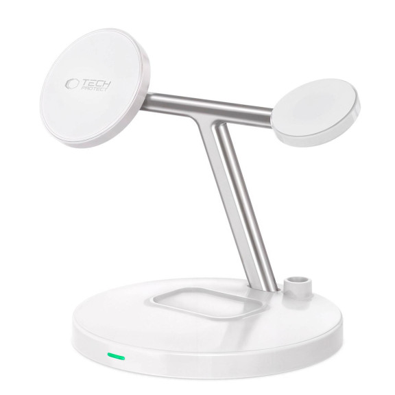 Tech-Protect 3in1 Wireless Charger – MagSafe Ladegerät kabelloses Ladegerät magnetische Funktion USB C Anschluss – Weiteres Produktbild 1