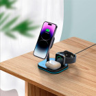Tech-Protect 3in1 induktives Ladegerät mit Ständer – MagSafe Ladestation Wireless Charger für mehrere Geräte – Produktbild 5