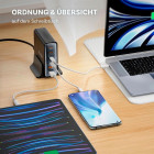 Tech-Protect 6-Port PD80W QC3.0 Ladestation – Multi USB Charger für gleichzeitiges Laden mehrerer Geräte  – Produktbild 3