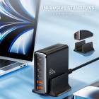 Tech-Protect 6-Port PD80W QC3.0 Ladestation – Multi USB Charger für gleichzeitiges Laden mehrerer Geräte  – Produktbild 4