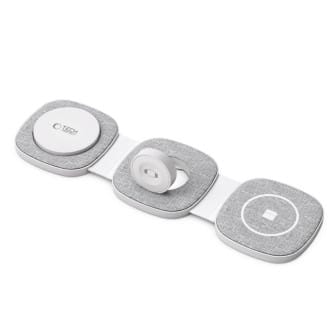 Tech-Protect 3in1 Wireless Charger faltbar – induktives MagSafe Ladegerät für Smartphone und Zubehör – Grau Tech-Protect 3in1 Wireless Charger faltbar – induktives MagSafe Ladegerät für Smartphone und Zubehör – Grau