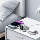 Tech-Protect 3in1 Wireless Charger faltbar – induktives MagSafe Ladegerät für Smartphone und Zubehör – Produktbild 3