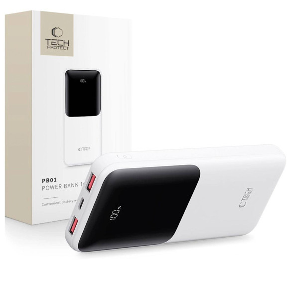 Tech-Protect Powerbank PB01 – 22.5W,  mehrere USB Ports, LED – für Smartphones und andere Geräte – 10.000 mAh – Weiteres Produktbild 7