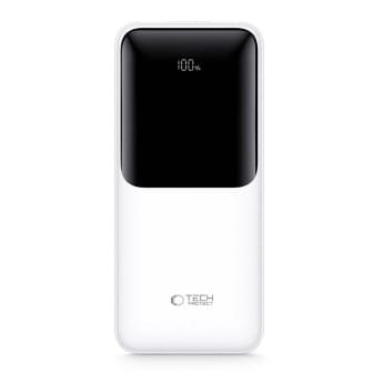 Tech-Protect Powerbank PB02 – 22.5W, mehrere USB Ports, LED – für Smartphones und andere Geräte – 20.000 mAh – Weiß Tech-Protect Powerbank PB02 – 22.5W, mehrere USB Ports, LED – für Smartphones und andere Geräte – 20.000 mAh – Weiß