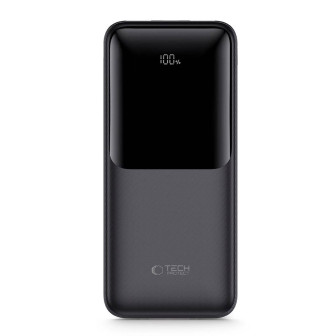 Tech-Protect Powerbank PB03 – 22.5W,  mehrere USB Ports, LED – für Smartphones und andere Geräte – 30.000 mAh – Schwarz