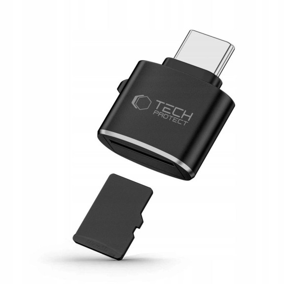 Tech-Protect UltraBoost Adapter microSD Kartenleser USB-C – Adapter für microSD Karten kompakt für Geräte – Weiteres Produktbild 2