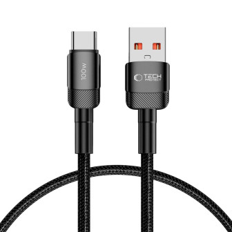 Tech-Protect UltraBoost – USB-A / USB-C PD 100W Schnellladekabel für Smartphones und andere Geräte – 0,5m  – Schwarz