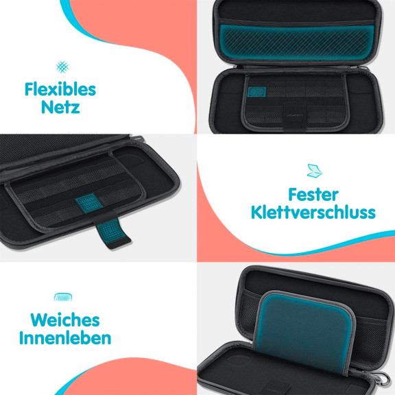 Ugreen Case für Nintendo Switch Lite OLED – Hartschalen-Tasche für Nintendo Switch mit Zubehörfach – Weiteres Produktbild 3 Ugreen Case für Nintendo Switch Lite OLED – Hartschalen-Tasche für Nintendo Switch mit Zubehörfach – Weiteres Produktbild 3