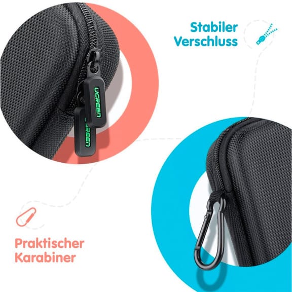Ugreen Case für Nintendo Switch Lite OLED – Hartschalen-Tasche für Nintendo Switch mit Zubehörfach – Weiteres Produktbild 5 Ugreen Case für Nintendo Switch Lite OLED – Hartschalen-Tasche für Nintendo Switch mit Zubehörfach – Weiteres Produktbild 5