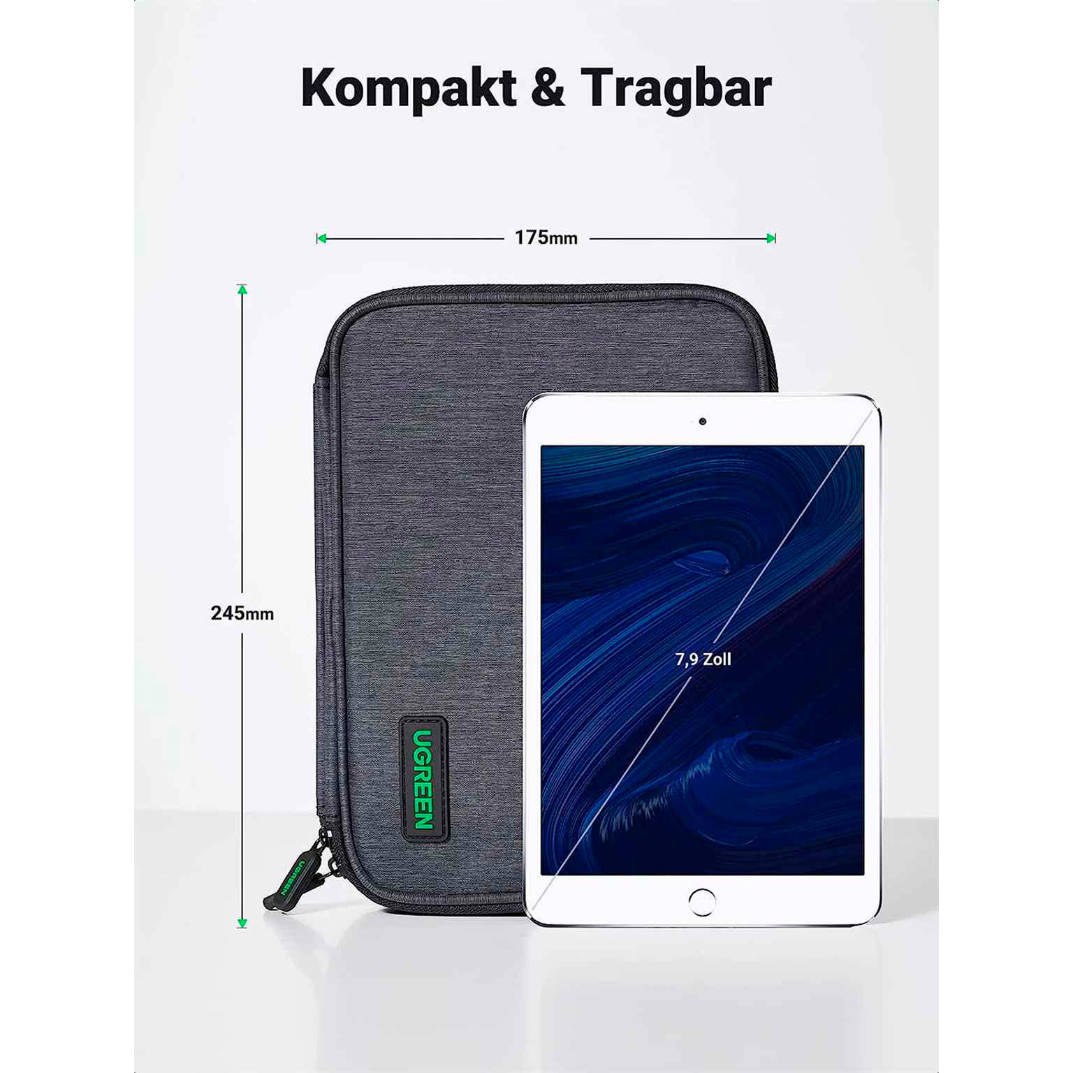 Ugreen Elektronik-Reisetasche – Großräumige Zubehörtasche für Kabel und diverse Geräte – Einschichtig – Weiteres Produktbild 5
