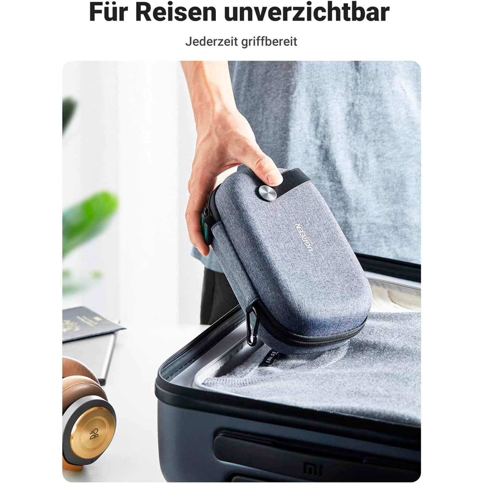 UGREEN Reise Organizer – Universal Organizer für Elektronik Zubehör, Tasche mit Reißverschluss – Weiteres Produktbild 3