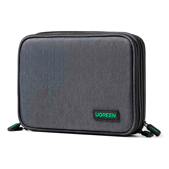 Ugreen Elektronik-Reisetasche – Großräumige Zubehörtasche für Kabel und diverse Geräte – Zweischichtig – Weiteres Produktbild 1