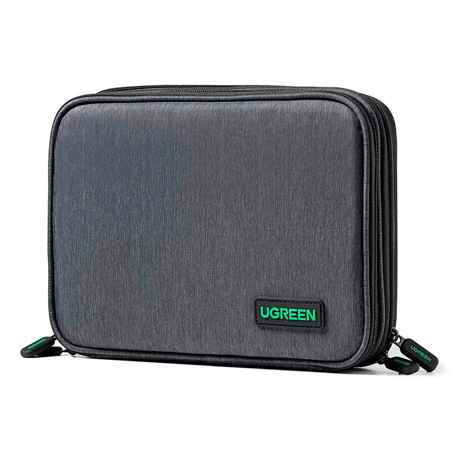 Ugreen Elektronik-Reisetasche – Großräumige Zubehörtasche für Kabel und diverse Geräte – Zweischichtig – Schwarz Ugreen Elektronik-Reisetasche – Großräumige Zubehörtasche für Kabel und diverse Geräte – Zweischichtig – Schwarz