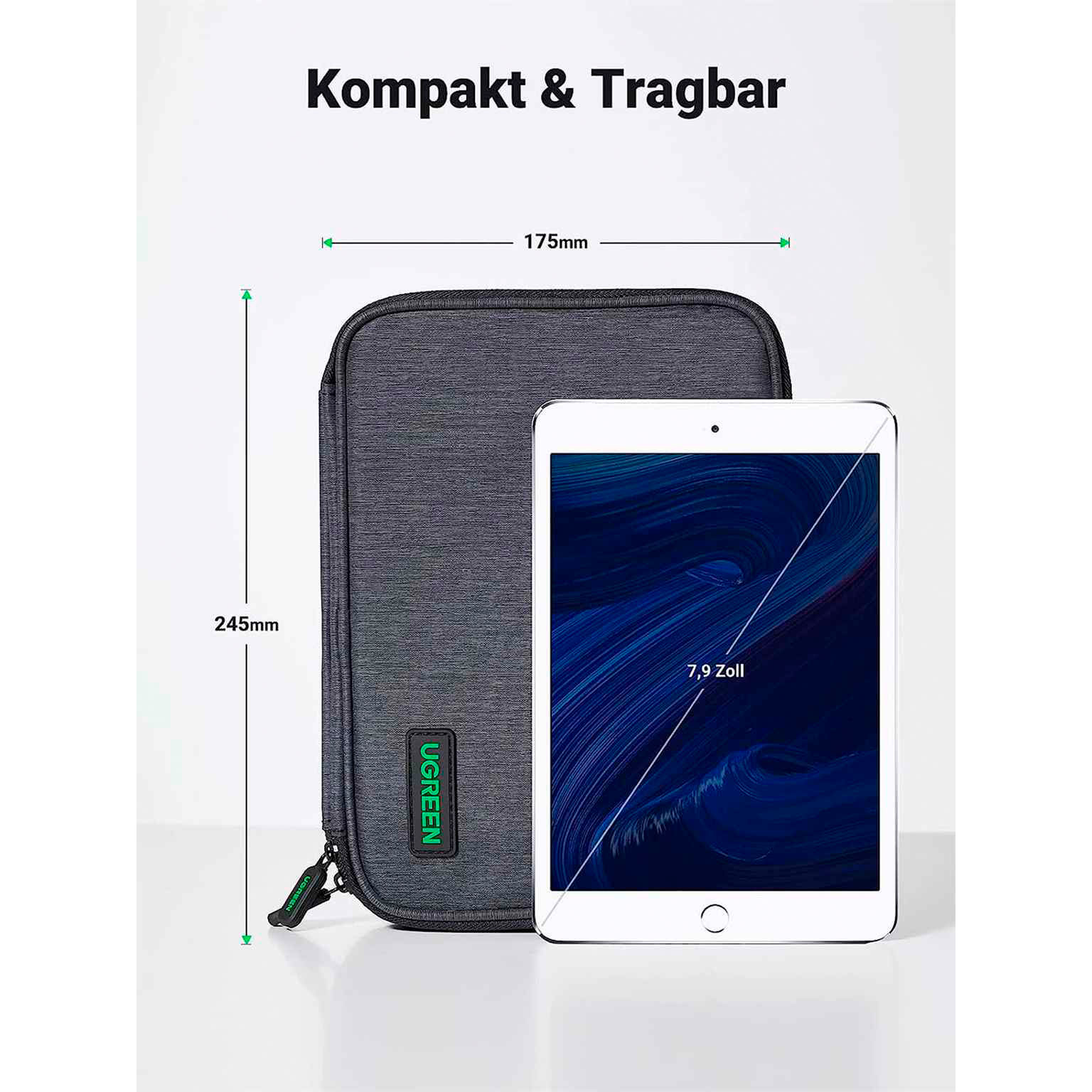 Ugreen Elektronik-Reisetasche – Großräumige Zubehörtasche für Kabel und diverse Geräte – Zweischichtig – Weiteres Produktbild 6