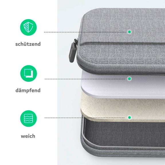 Laptop-Tragetasche LP473 – Laptop-Tragetasche 13 Zoll, kratzfeste, spritzwassergeschützte Laptop-Tasche – Weiteres Produktbild 5 Laptop-Tragetasche LP473 – Laptop-Tragetasche 13 Zoll, kratzfeste, spritzwassergeschützte Laptop-Tasche – Weiteres Produktbild 5