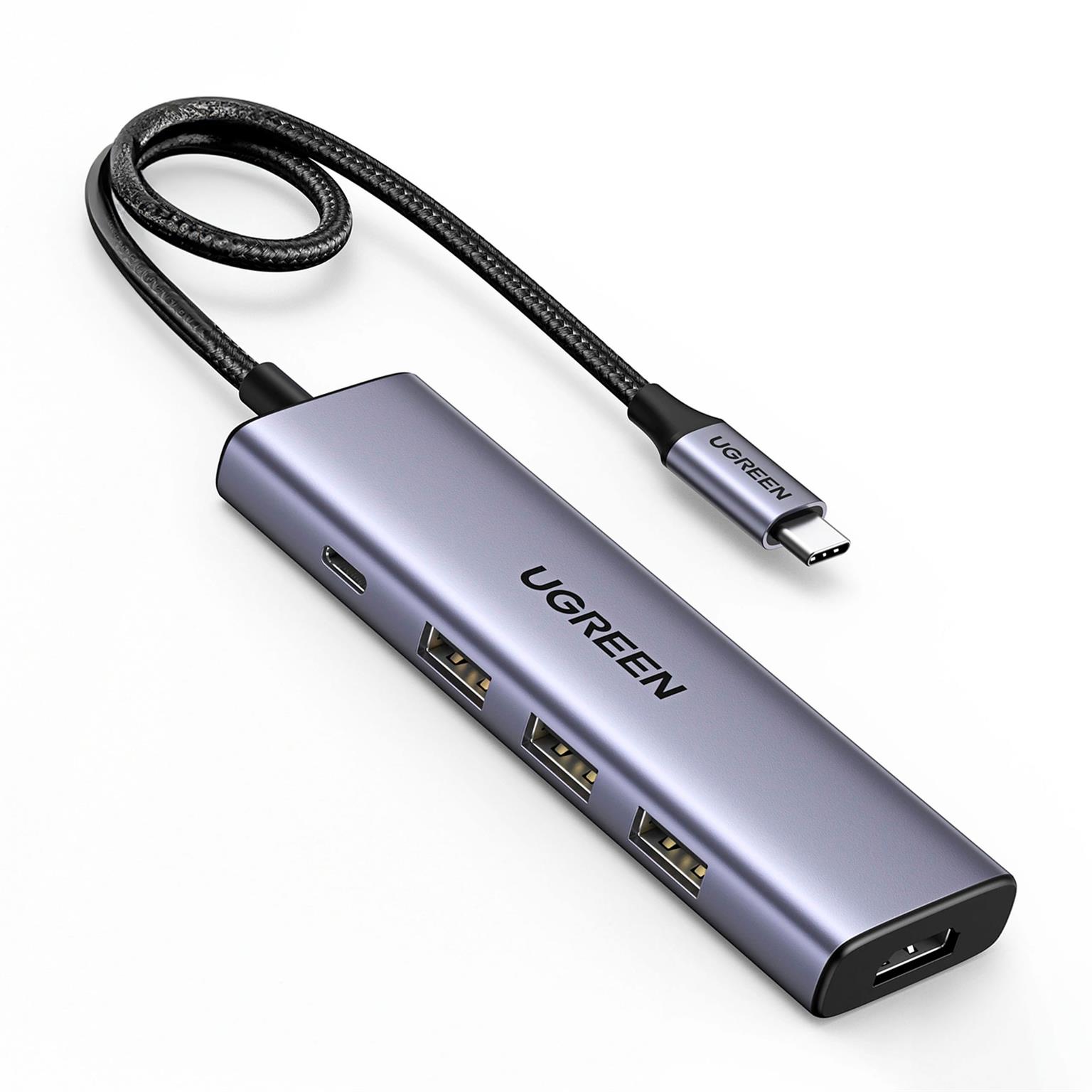 Ugreen Multifunktions-USB-Hub – USB-C für Smartphones und andere Geräte, HDMI, USB-C, USB-A – undefined