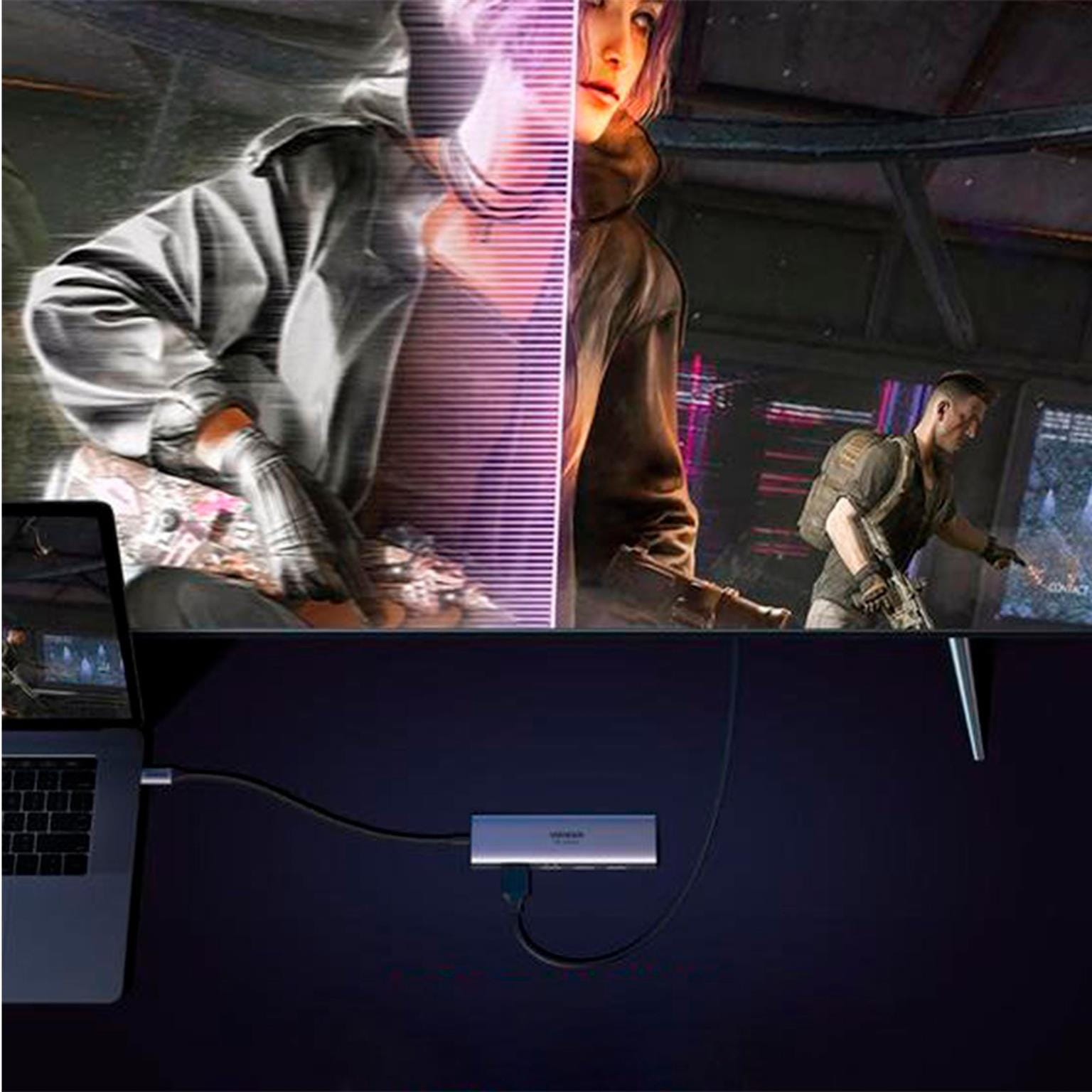 Ugreen Multifunktions-USB-Hub – USB-C für Smartphones und andere Geräte, HDMI, Kartenleser, USB-A – Weiteres Produktbild 7 Ugreen Multifunktions-USB-Hub – USB-C für Smartphones und andere Geräte, HDMI, Kartenleser, USB-A – Weiteres Produktbild 7