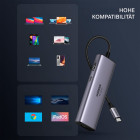 Ugreen Multifunktions-USB-Hub – USB-C für Smartphones und andere Geräte, HDMI, Kartenleser, USB-A und C, Ethernet – Weiteres Produktbild 5