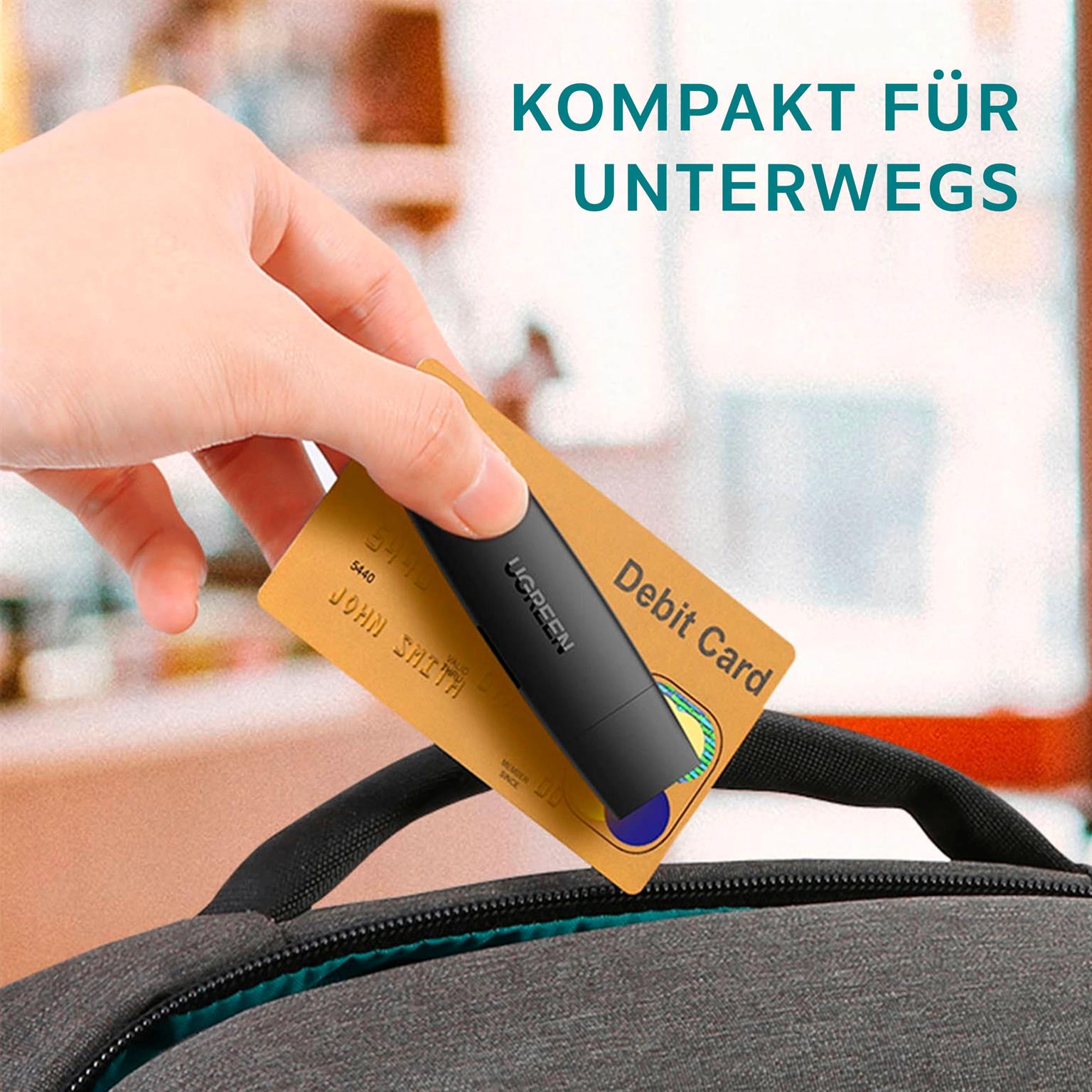 Ugreen SD-/Micro-SD-Kartenleser-Adapter (USB-A / USB-C) – SD-Kartenleser mit USB-C und USB-A Anschluss, Micro-SD – Weiteres Produktbild 3