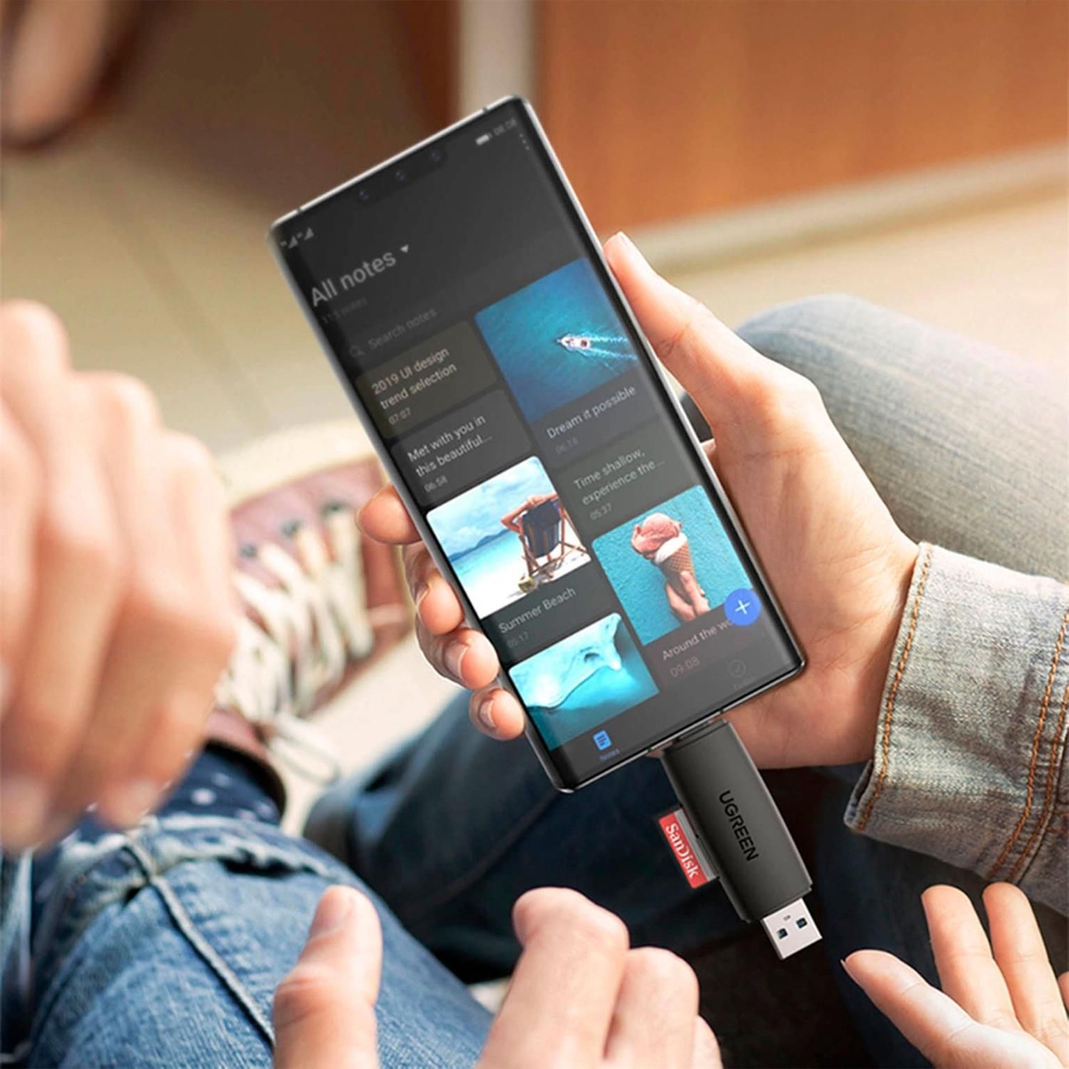 Ugreen SD-/Micro-SD-Kartenleser-Adapter (USB-A / USB-C) – SD-Kartenleser mit USB-C und USB-A Anschluss, Micro-SD – Weiteres Produktbild 7 Ugreen SD-/Micro-SD-Kartenleser-Adapter (USB-A / USB-C) – SD-Kartenleser mit USB-C und USB-A Anschluss, Micro-SD – Weiteres Produktbild 7