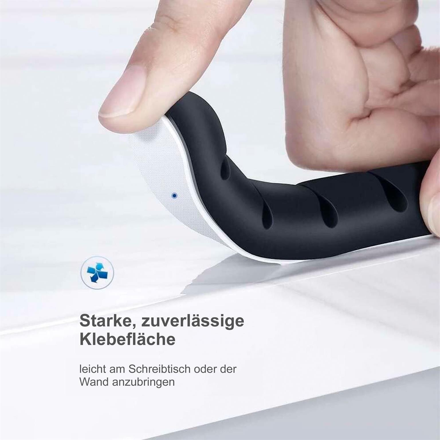 Ugreen Kabelorganisator – Selbstklebender Kabelhalter für Smartphone und andere Geräte, für 7 Kabel – Weiteres Produktbild 2