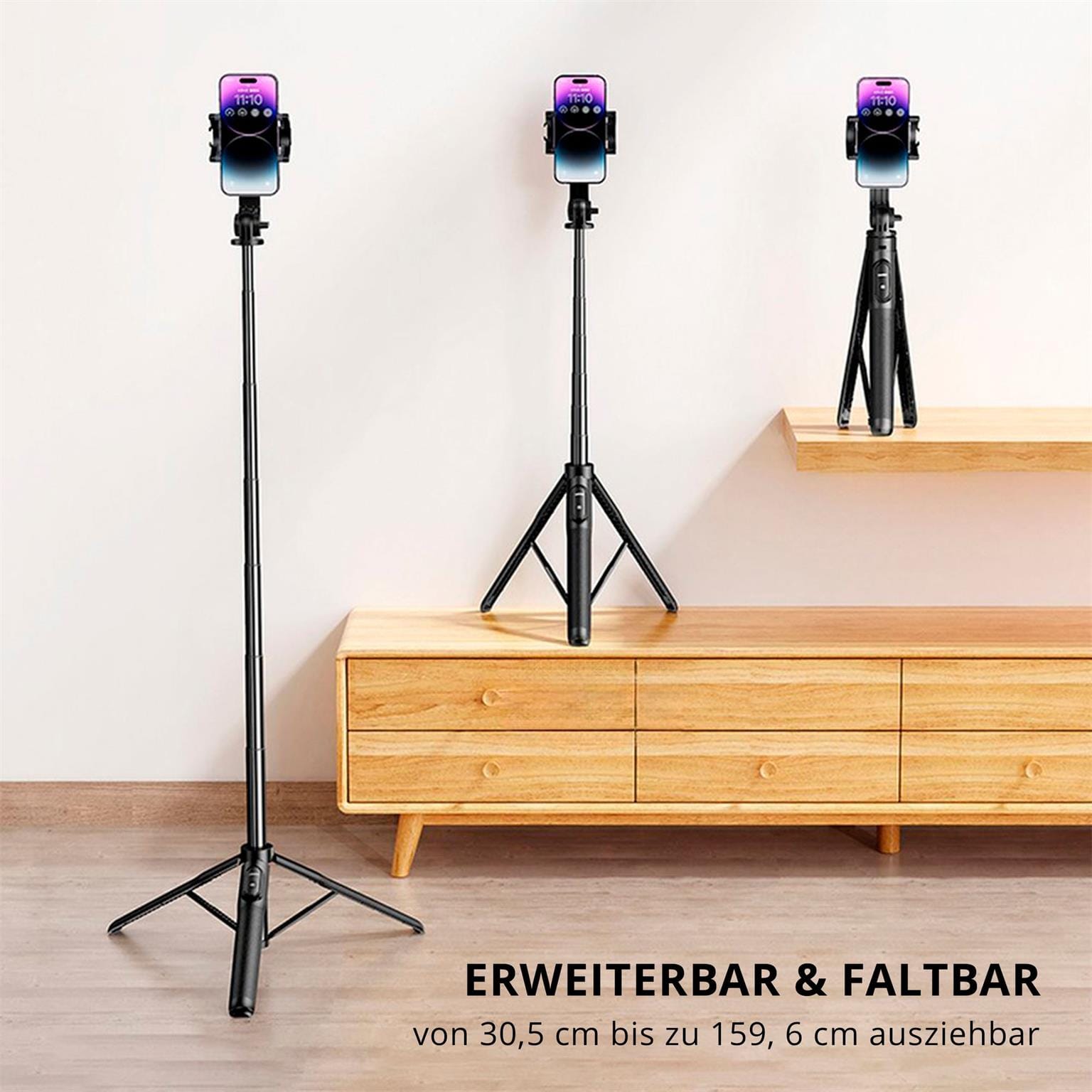 UGREEN Selfie-Stick mit Ständer – Bluetooth Selfie-Stick, Selfie-Stick Stativ für iPhone und Android – Weiteres Produktbild 4 UGREEN Selfie-Stick mit Ständer – Bluetooth Selfie-Stick, Selfie-Stick Stativ für iPhone und Android – Weiteres Produktbild 4