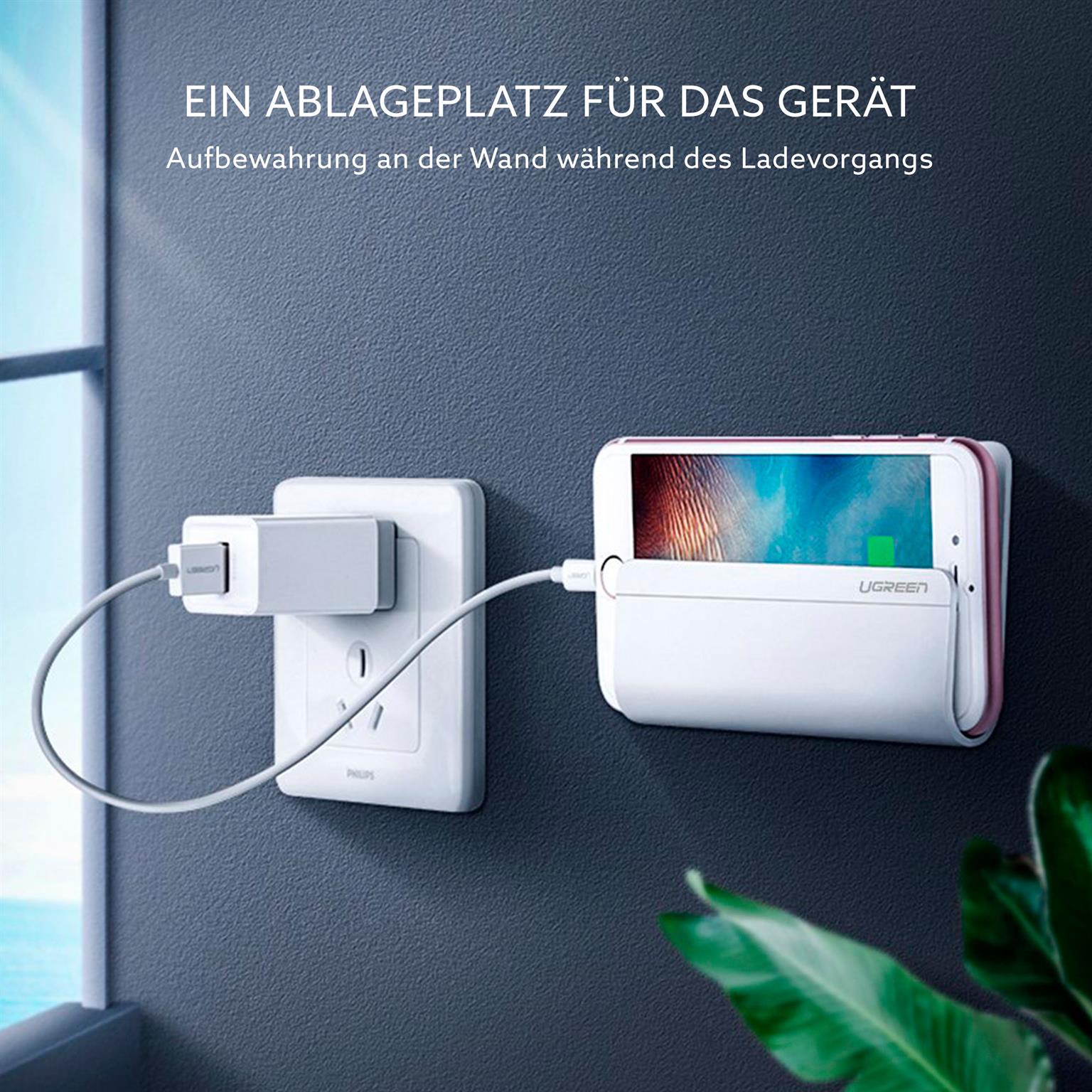 UGREEN Smartphone Wandhalterung – Handy Wandhalterung, Smartphone Wandhalterung ohne Bohren – Weiteres Produktbild 1