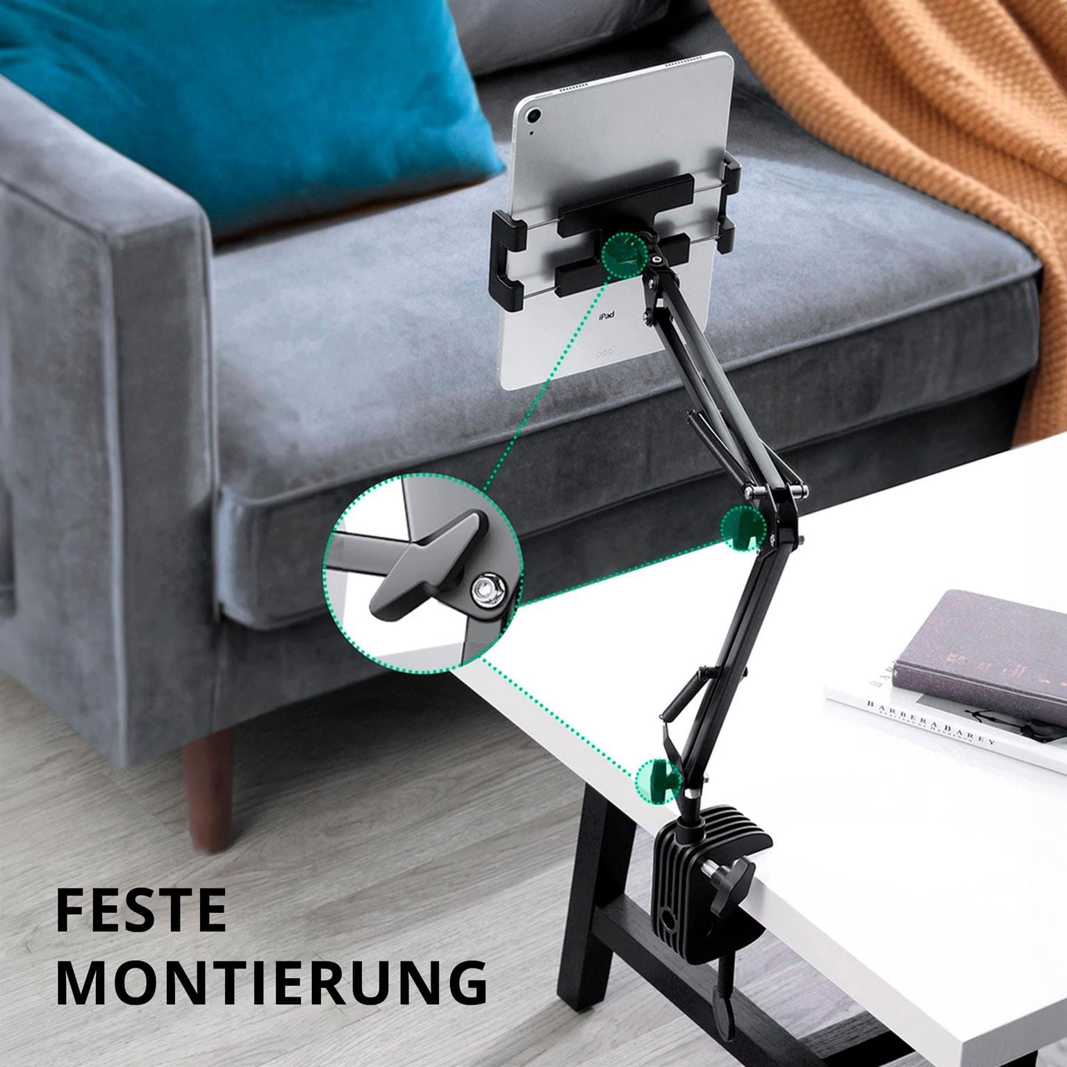 Ugreen Klapparm Halterung – Aluminium-Tischhalterung für Smartphone und Tablet, Stativ Halterung, flexibel – Weiteres Produktbild 5 Ugreen Klapparm Halterung – Aluminium-Tischhalterung für Smartphone und Tablet, Stativ Halterung, flexibel – Weiteres Produktbild 5